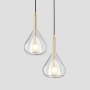 Loft Industry Modern - Gold Glass Drops